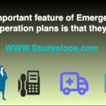 Emergency operation plans