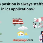 Which position is always staffed in ics applications?