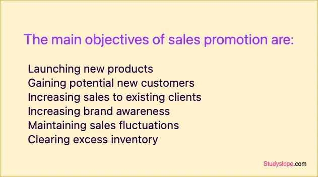 objectives of sales promotion