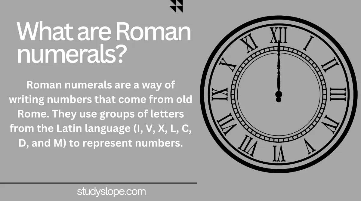 What are Roman Numerals?