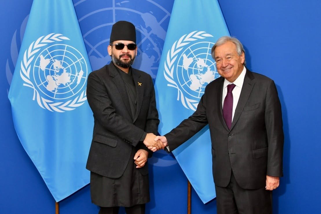 Prime Minister Shah Meets UN Secretary-General Guterres